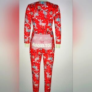 NWT ONSIE JUMPER ROMPER JUMPSUIT  PAJAMA christmas ugly sweater warm fluffy zip